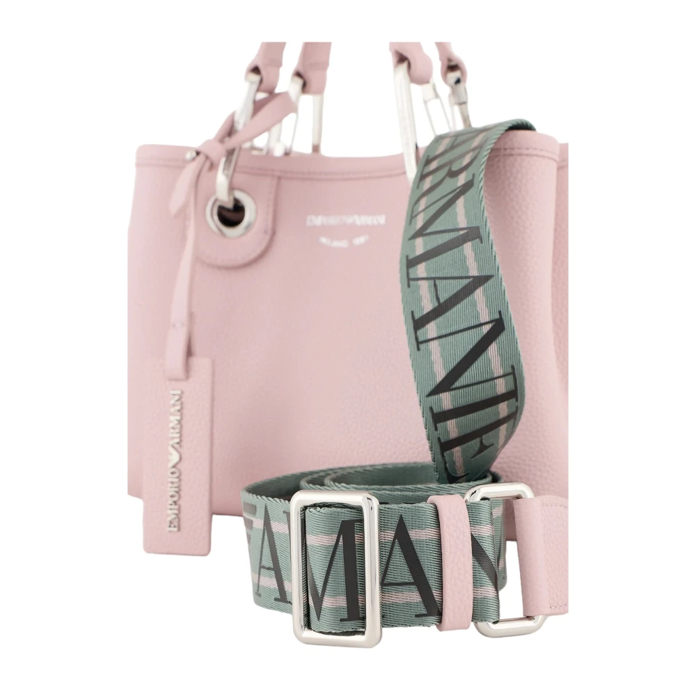 Emporio Armani Mini Shoppingtas met Hertenprint Pink Dames