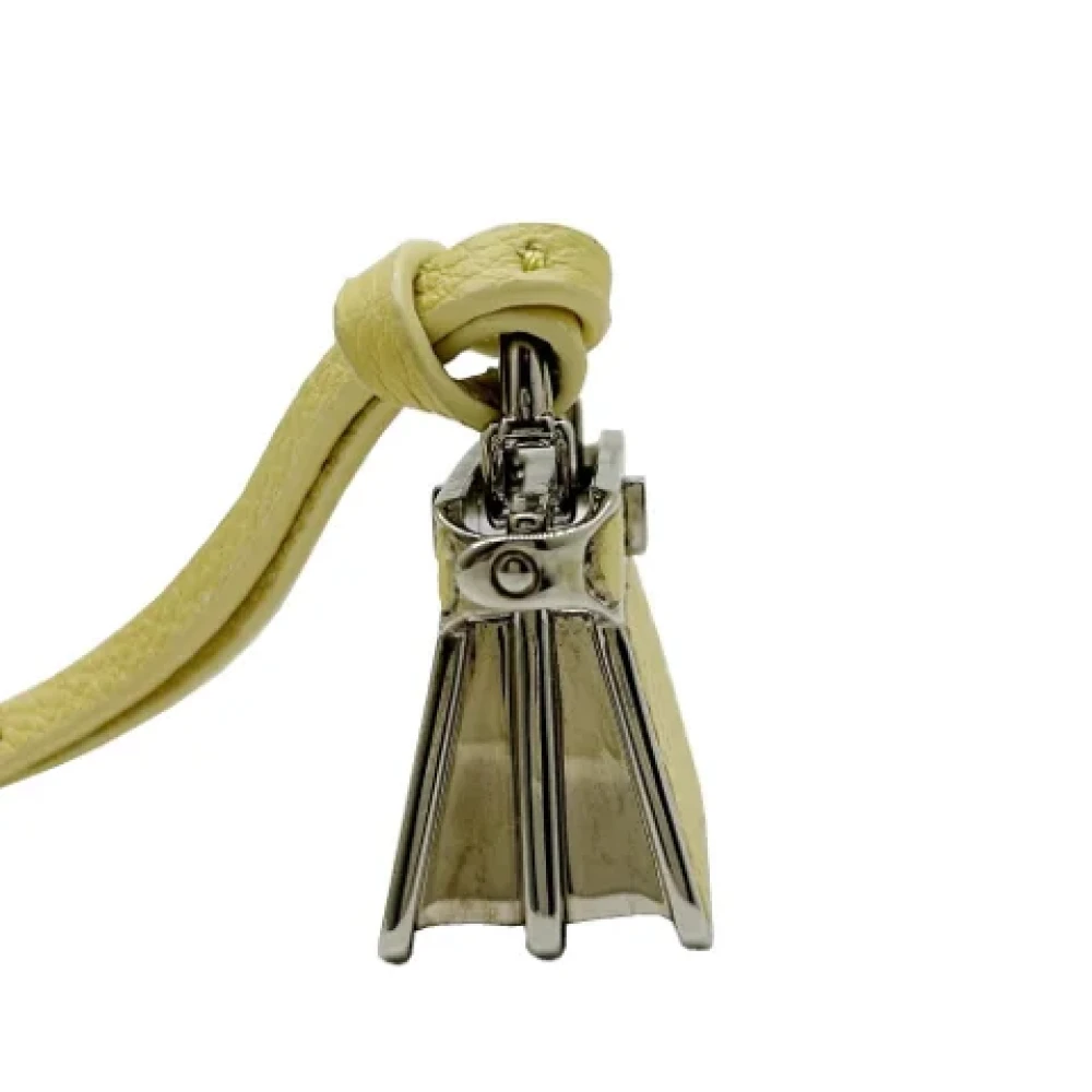 Fendi Vintage Pre-owned Leather key-holders Yellow Dames