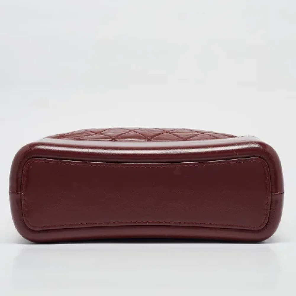 Chanel Vintage Pre-owned Leather shoulder-bags Red Dames