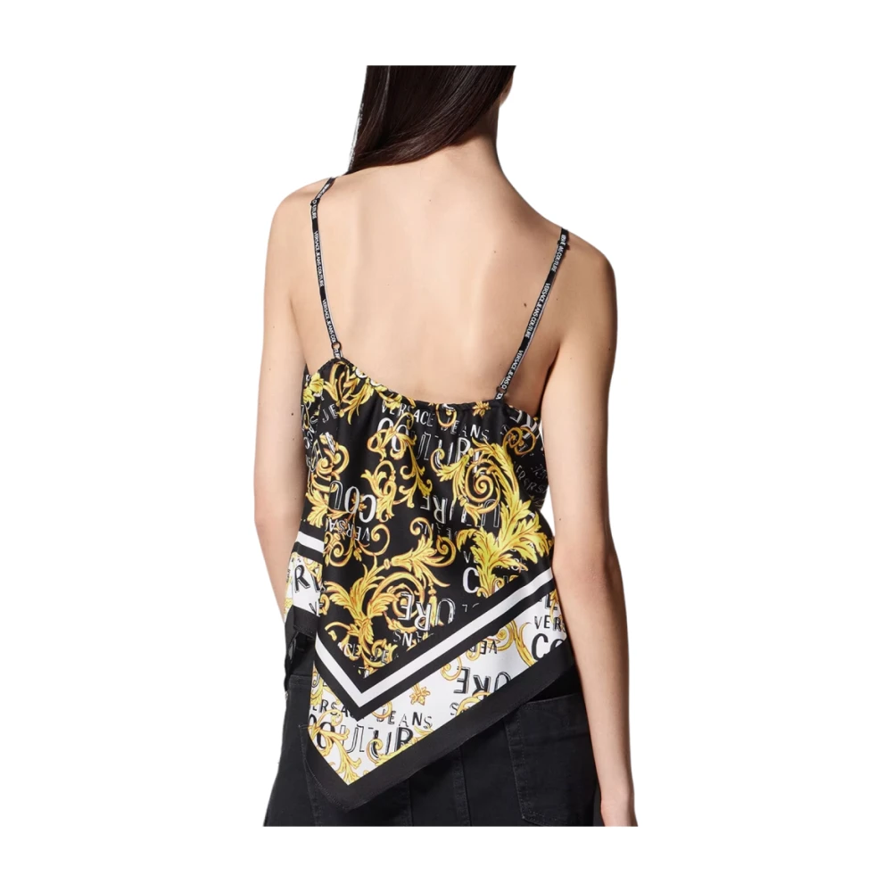Versace Jeans Couture Verstelbare Band Logo Couture Top Multicolor Dames
