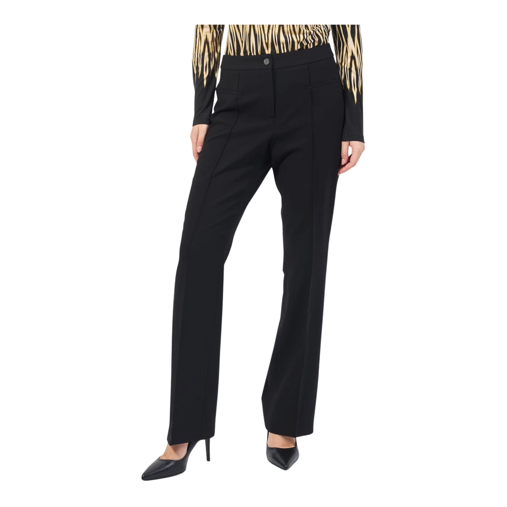 Gerry Weber Zwarte broek met zakken en rits Black Dames