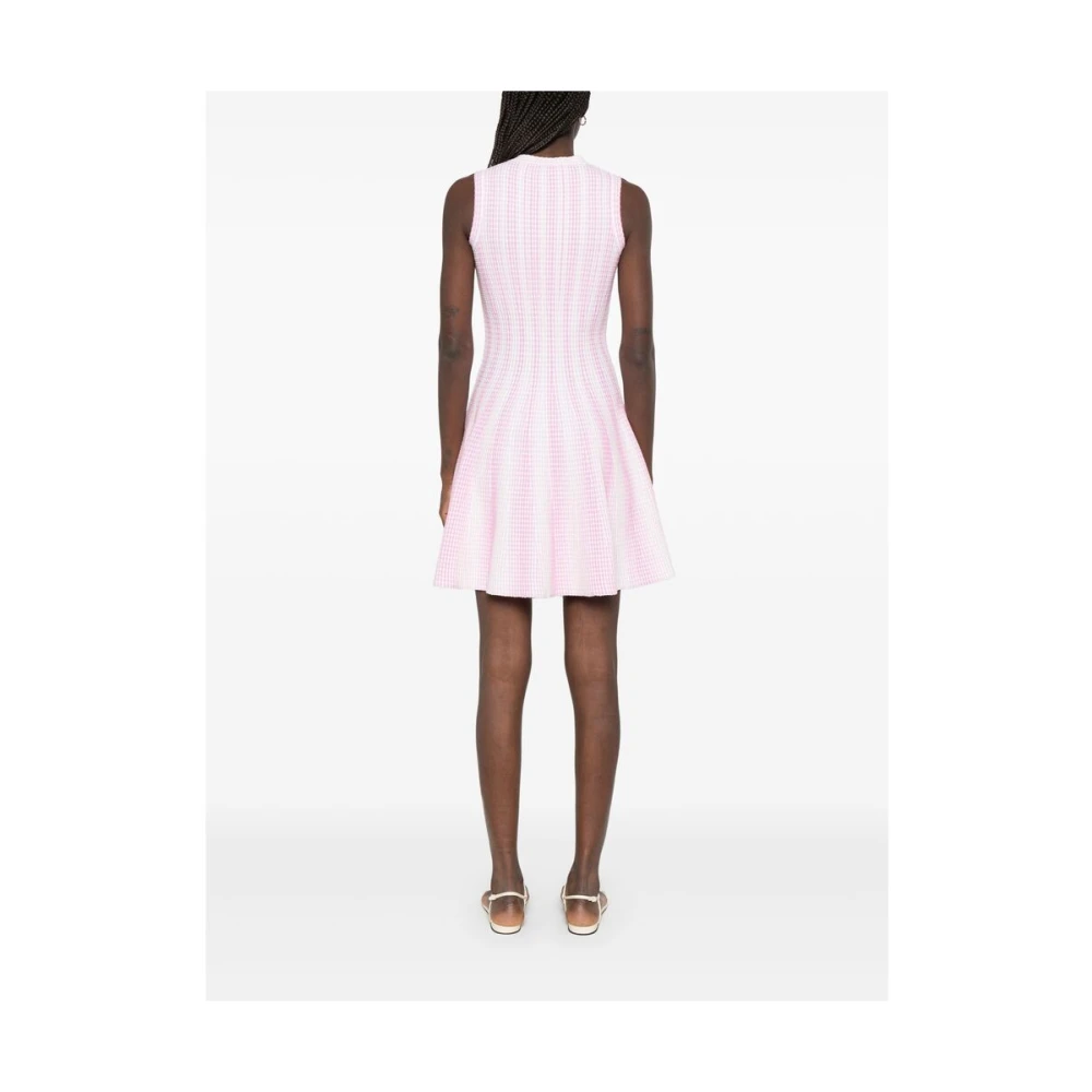 Antonino Valenti Bubblegum Roze Textuur V-hals Jurk Pink Dames