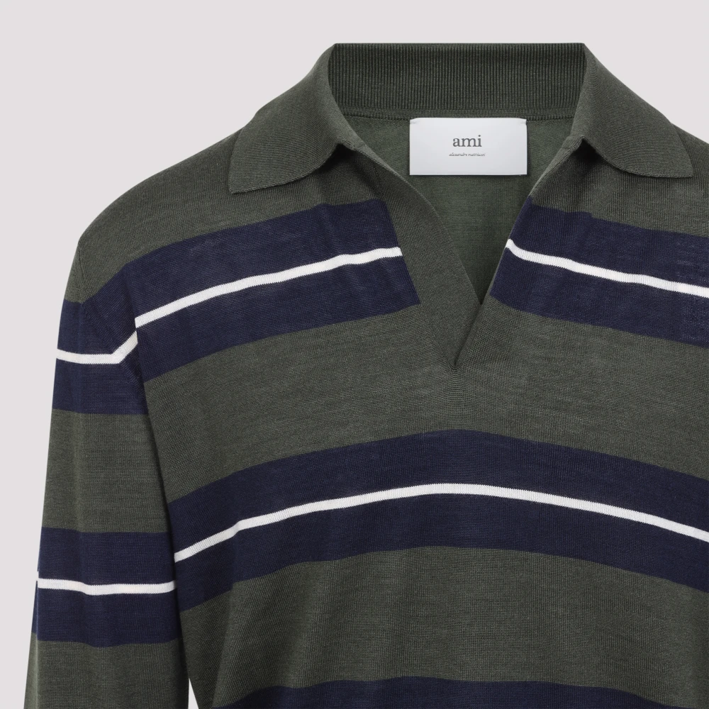 Ami Paris Gestreepte poloshirt Multicolor Heren