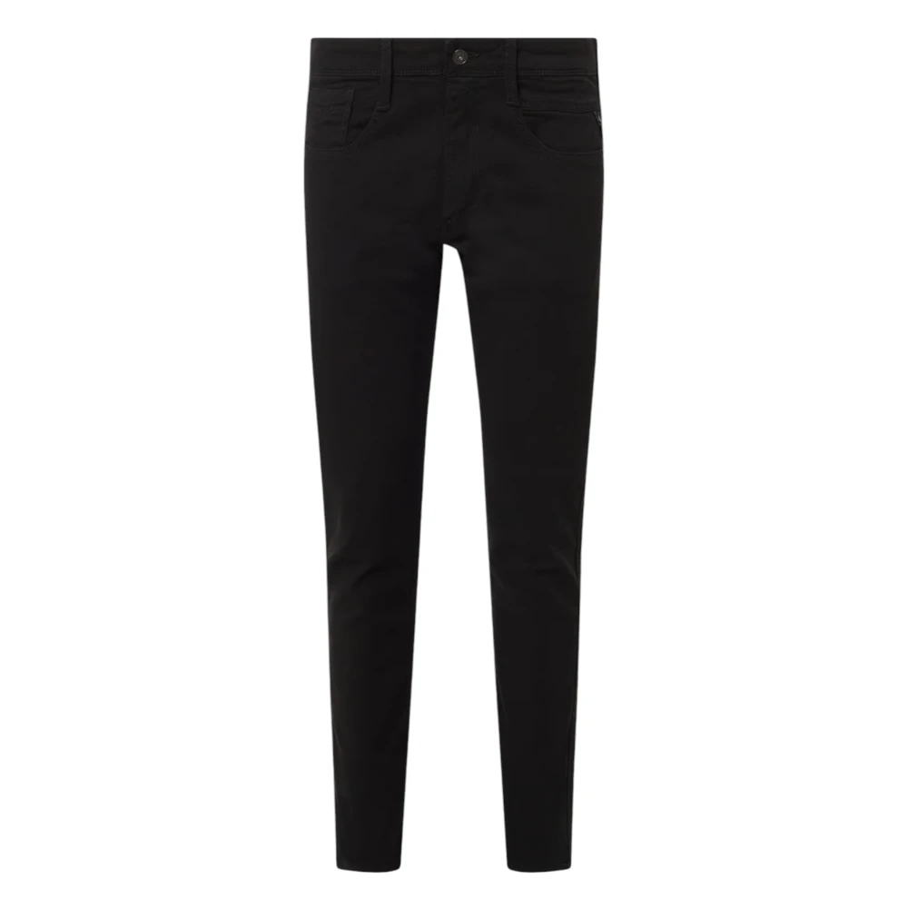 Replay Slim-fit Denim Jeans Black Heren