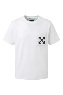 T-shirt med minimal logotyp