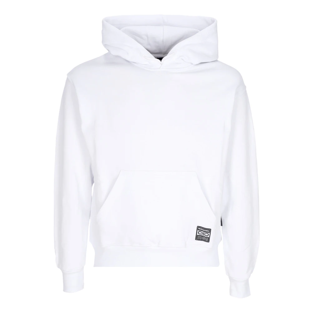 Propaganda Witte hoodie met voorzak White Heren