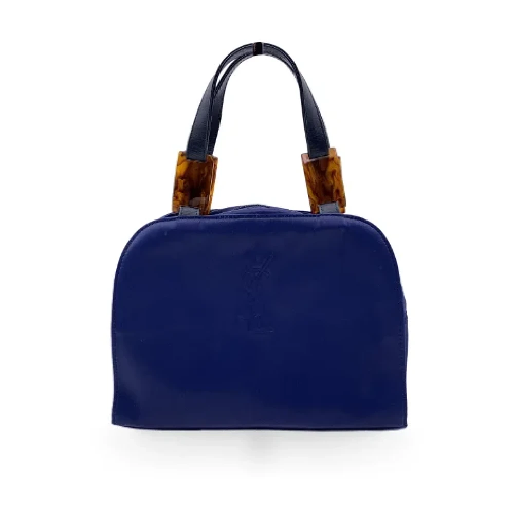 Yves Saint Laurent Vintage Pre-owned Leather totes Blue Dames