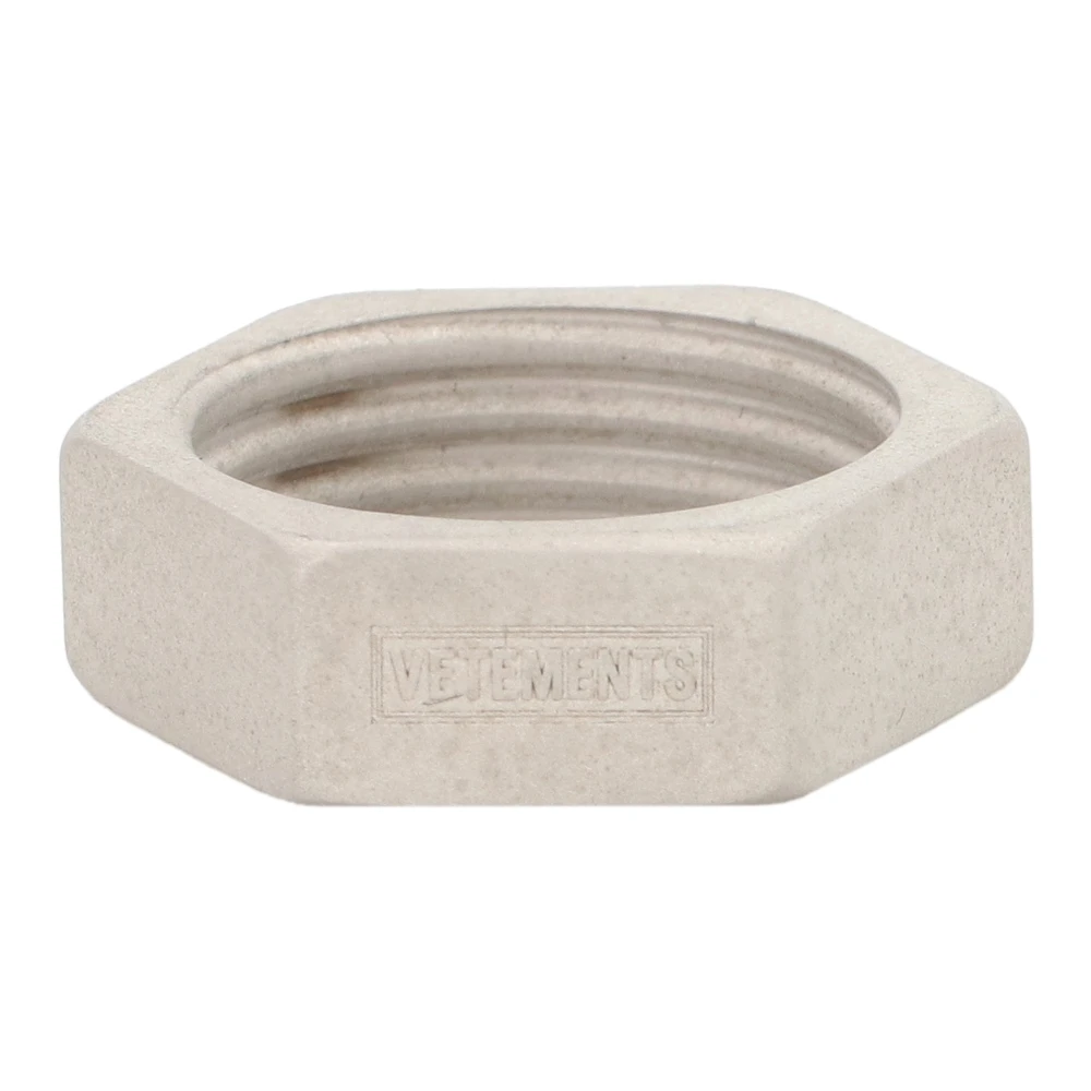 Vetements Mässing Ring Silver-tone Smycken Gray, Herr