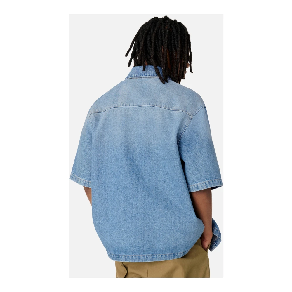 Axel Arigato Shore Deni Shirt Blue Heren