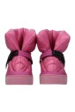 chaussures-plates-rose-en-nylon-matelasse