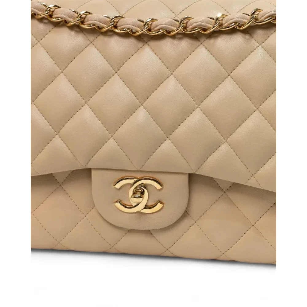 Chanel Vintage Pre-owned Fabric chanel-bags Beige Dames