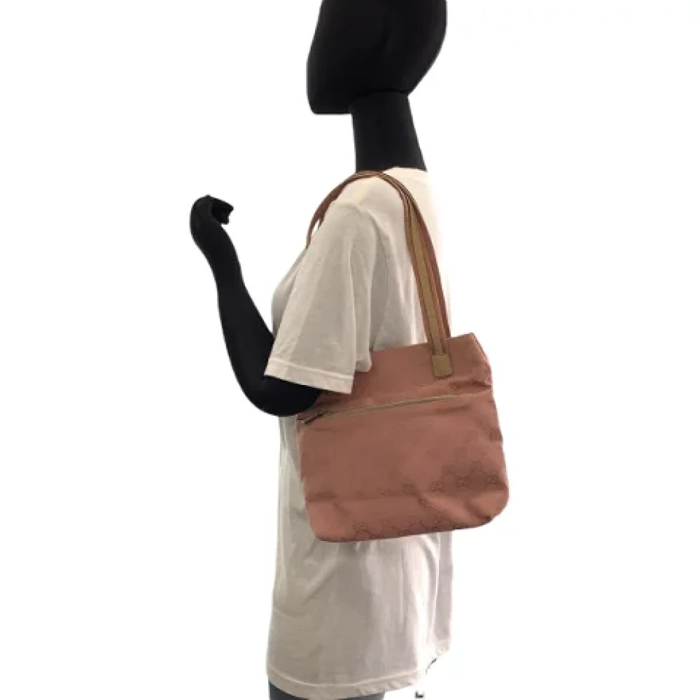 Gucci Vintage Pre-owned Canvas totes Pink Dames