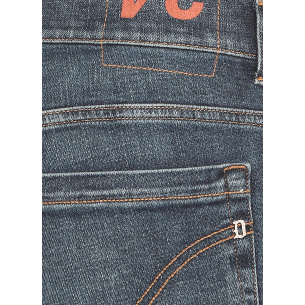 Dondup Blauwe Katoenen Jeans voor Mannen Blue Heren