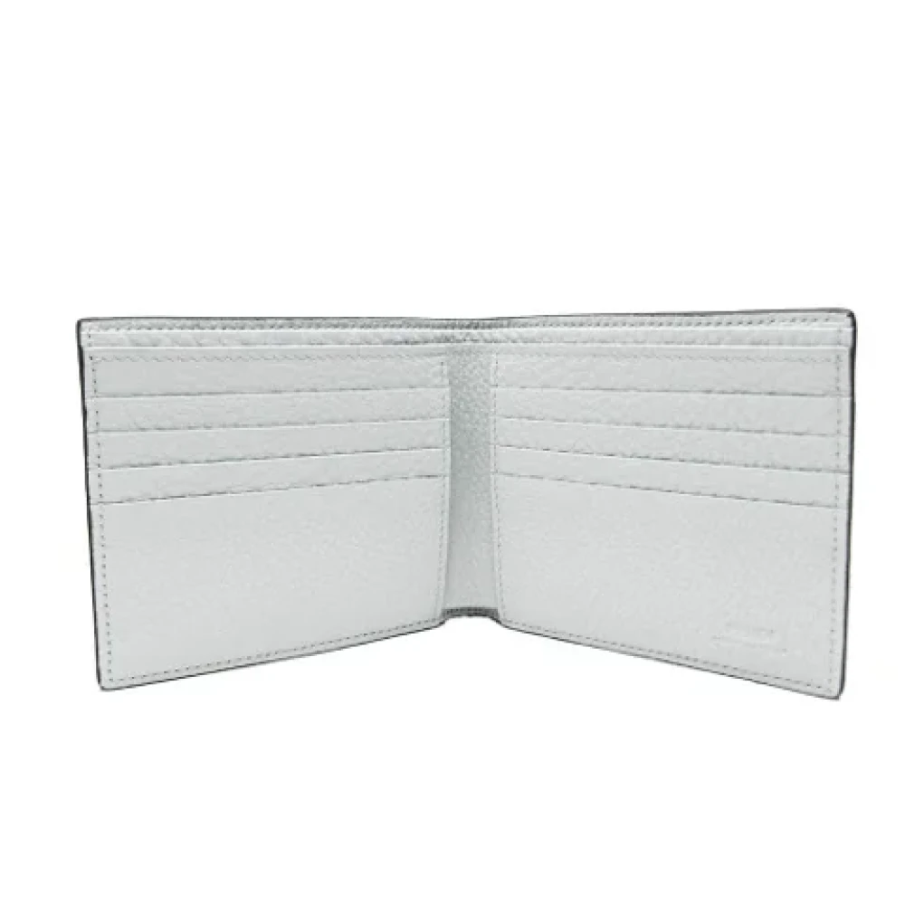 Fendi Vintage Pre-owned Leather wallets Beige Unisex