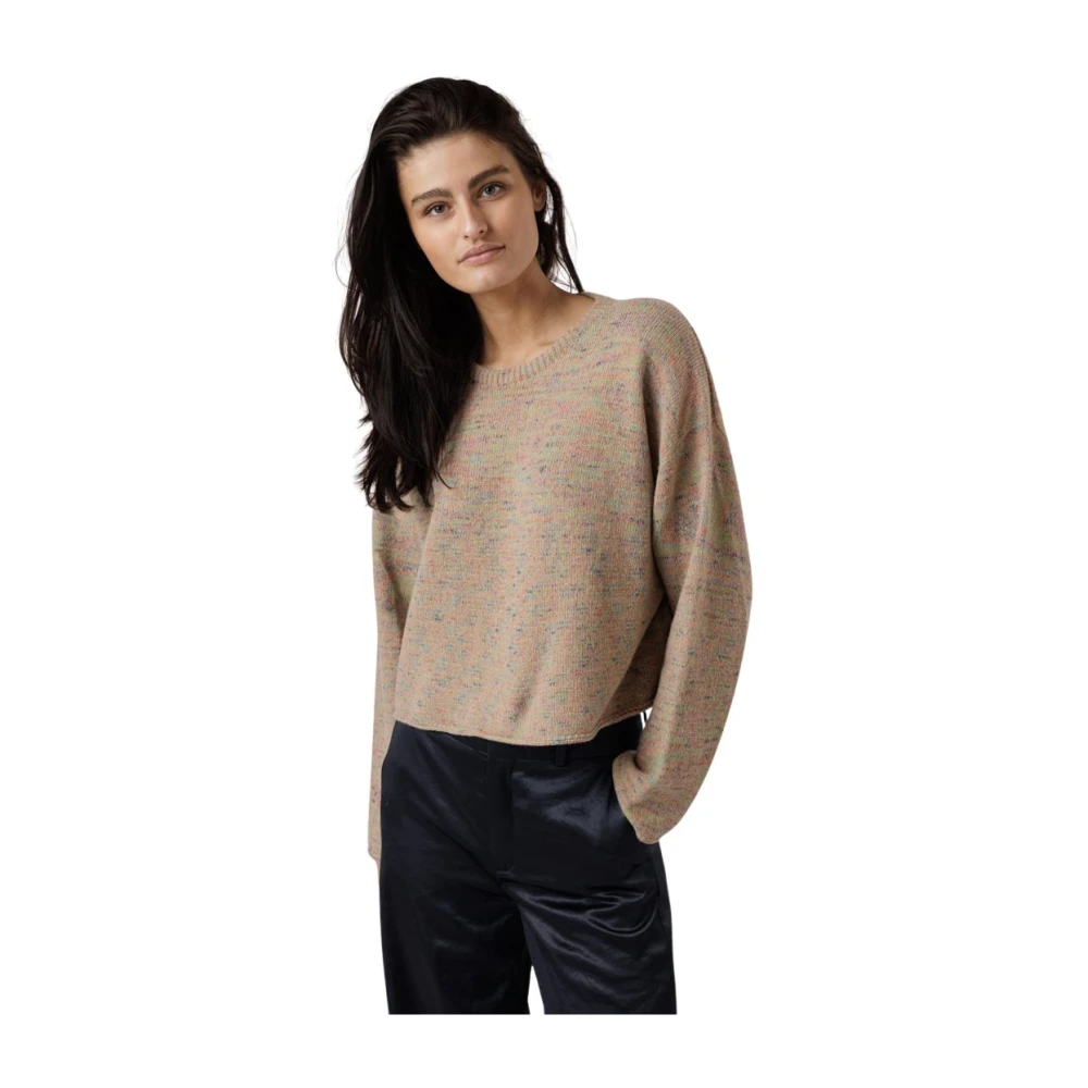 Drykorn Kleurrijke Gebreide Trui Beige Dames