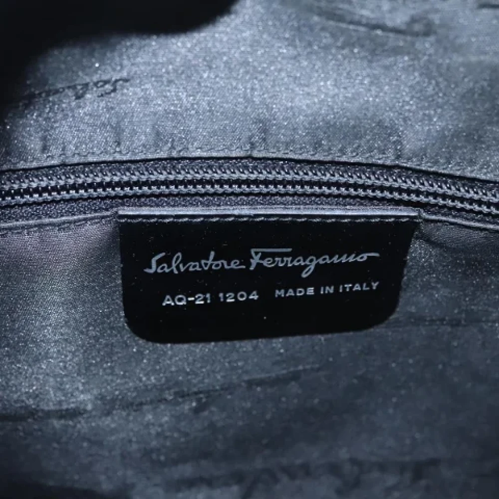 Salvatore Ferragamo Pre-owned Leather handbags Blue Dames