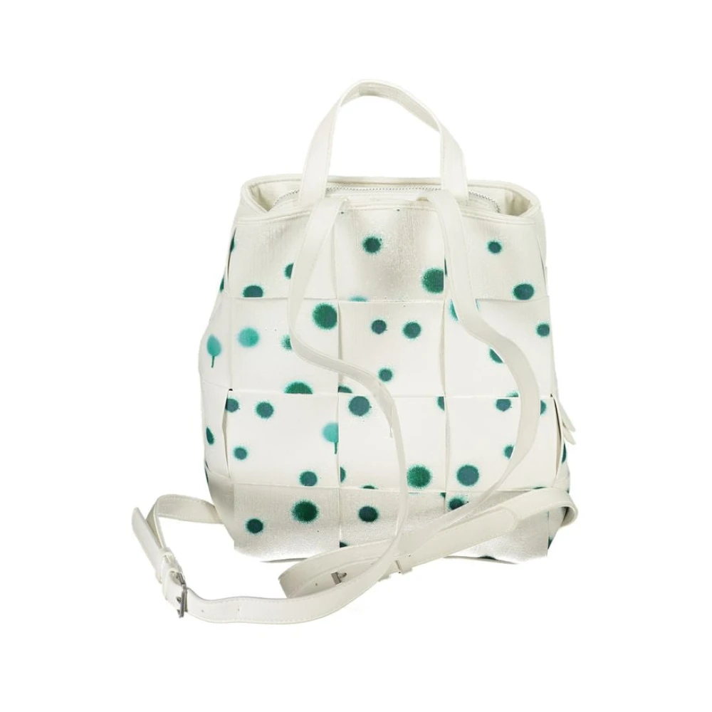 Desigual Polyethyleen Rugzak met Polka Dot Design White Dames