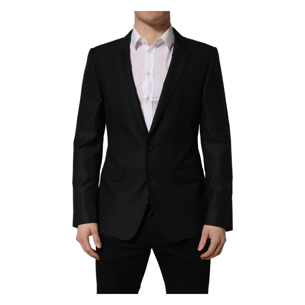 Dolce & Gabbana Men's Black Single Breasted Blazer Jacket - Blazers - L - Jackets