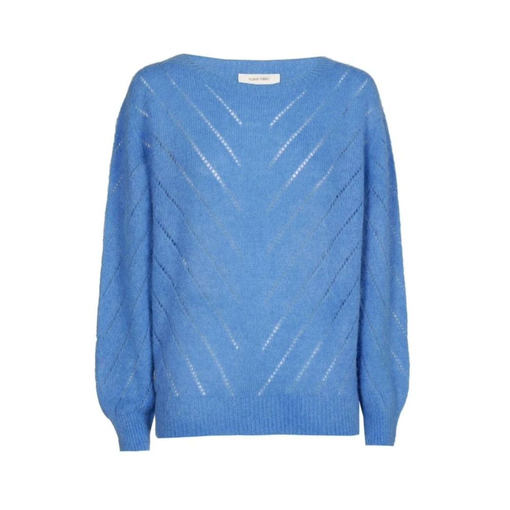 Marie Méro Kobaltblauwe Trui met Elegant Detail Blue Dames
