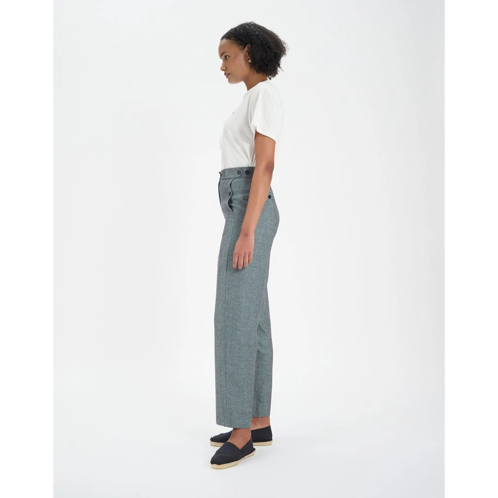 Ines De La Fressange Paris Piotr broek met darts Gray Dames
