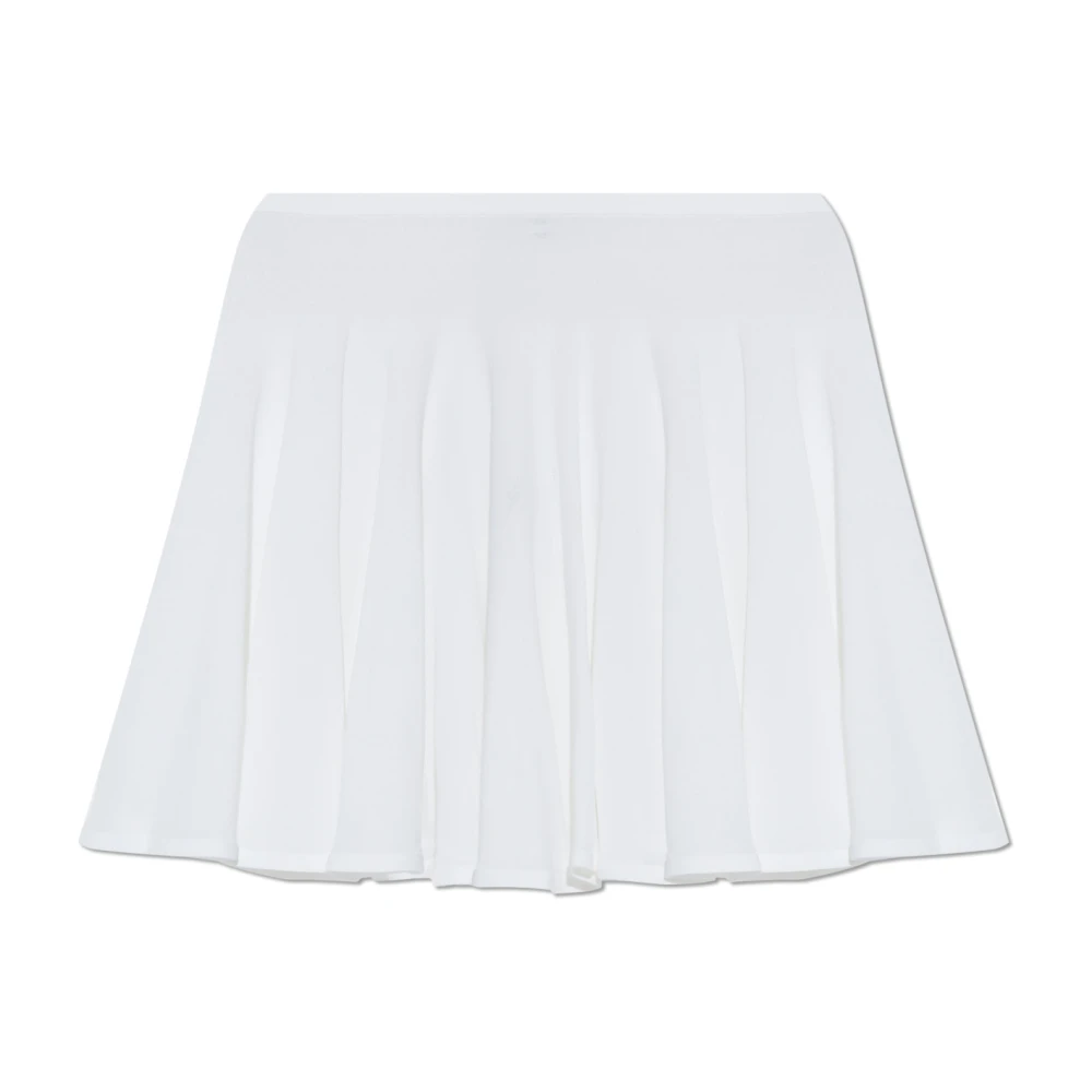 Alaïa Women's White Short Skirts, M, Flared Skirt