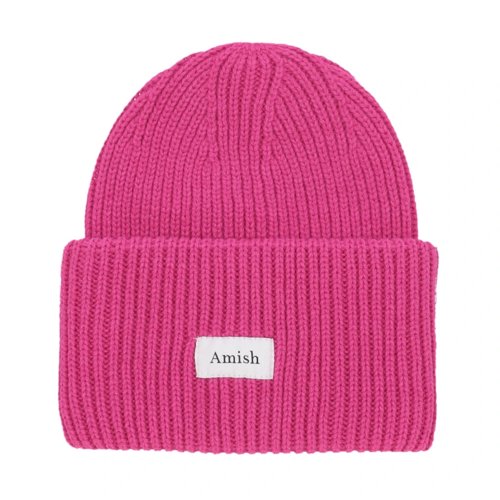Amish Wolmix Beanie Knock Out Pink Heren