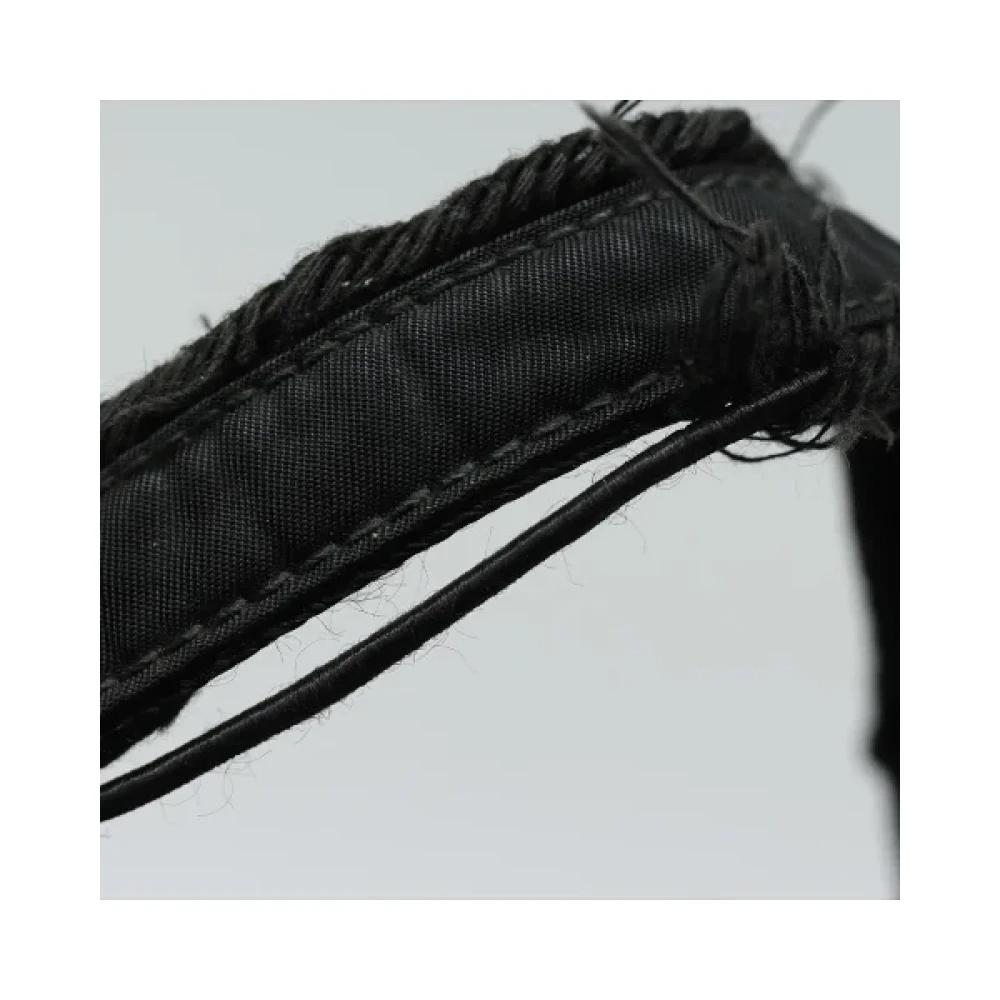 Prada Vintage Pre-owned Nylon handbags Black Dames