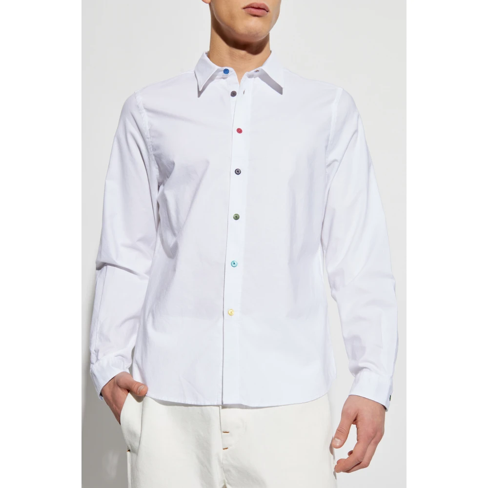 PS By Paul Smith Katoenen shirt White Heren