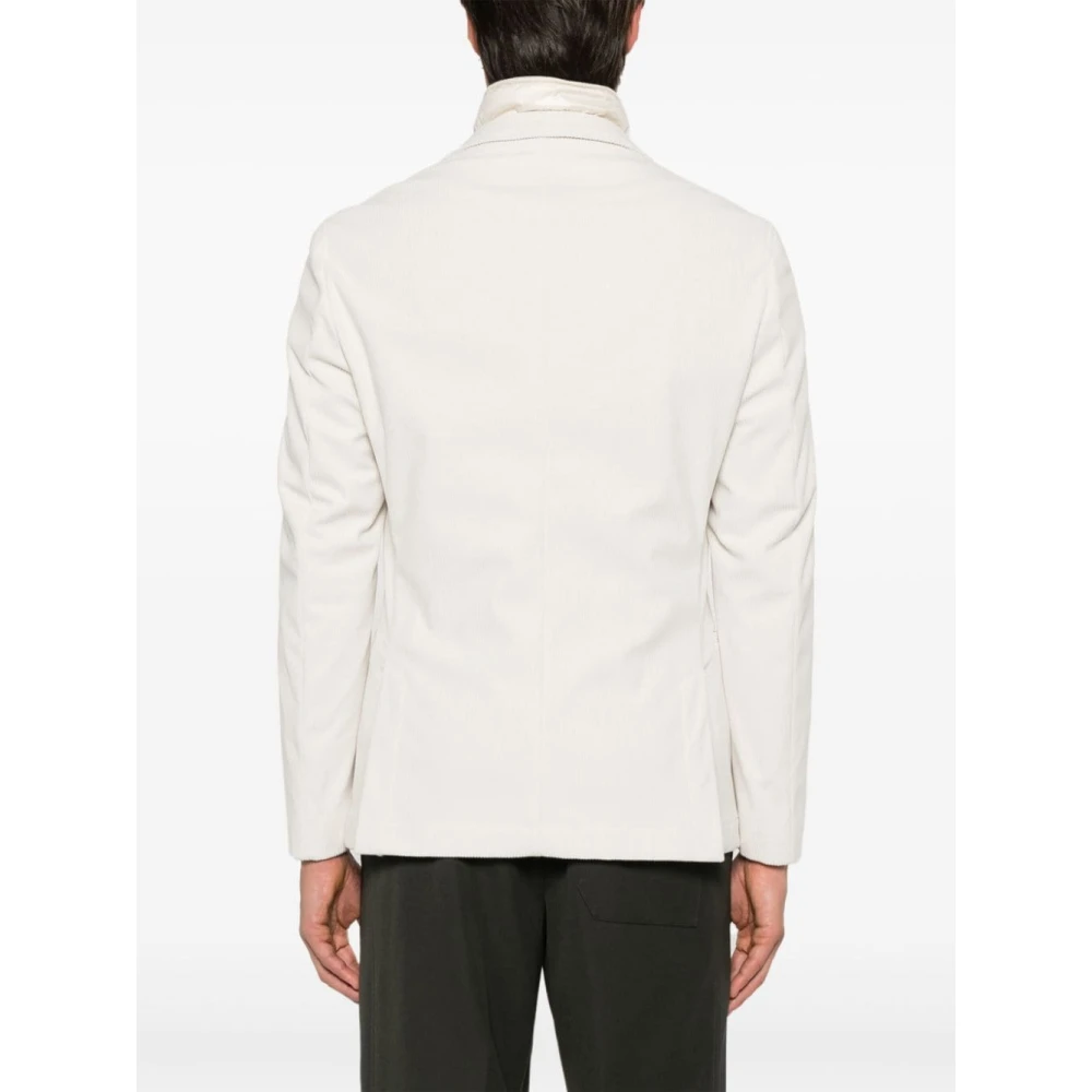 Hugo Boss Witte Corduroy Laagjesjas White Heren