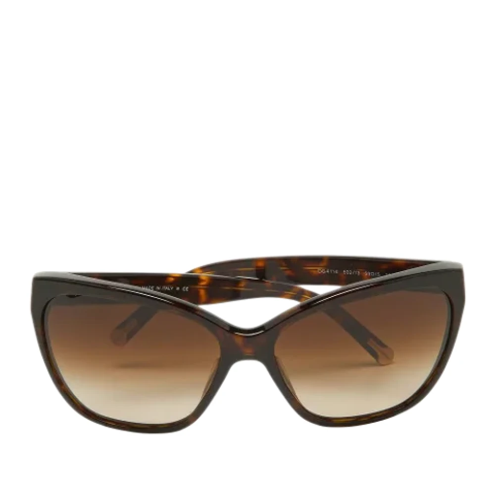 Dolce & Gabbana Pre-owned Acetate sunglasses Brown Dames