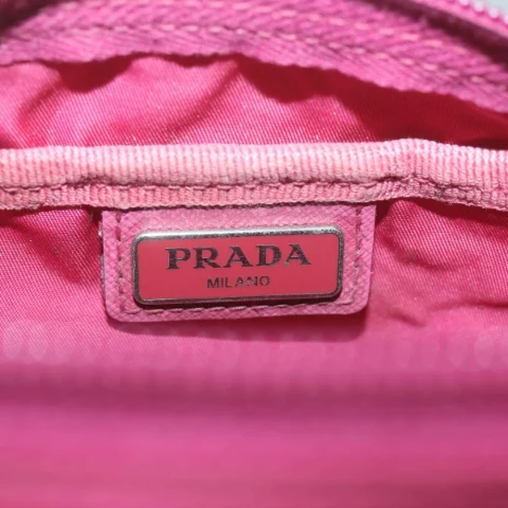 Prada Vintage Pre-owned Nylon pouches Pink Dames