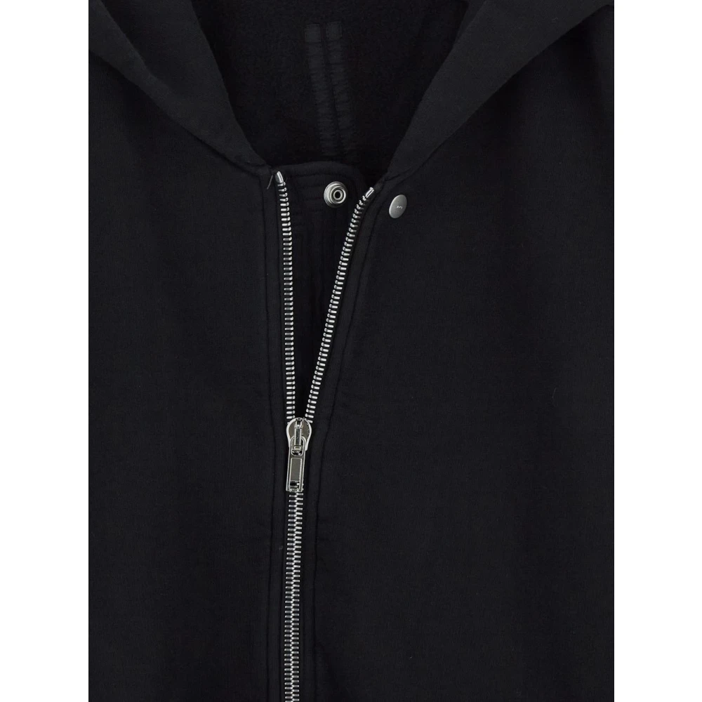 Rick Owens Jumbo Hooded Katoenen Sweatshirt Blue Heren