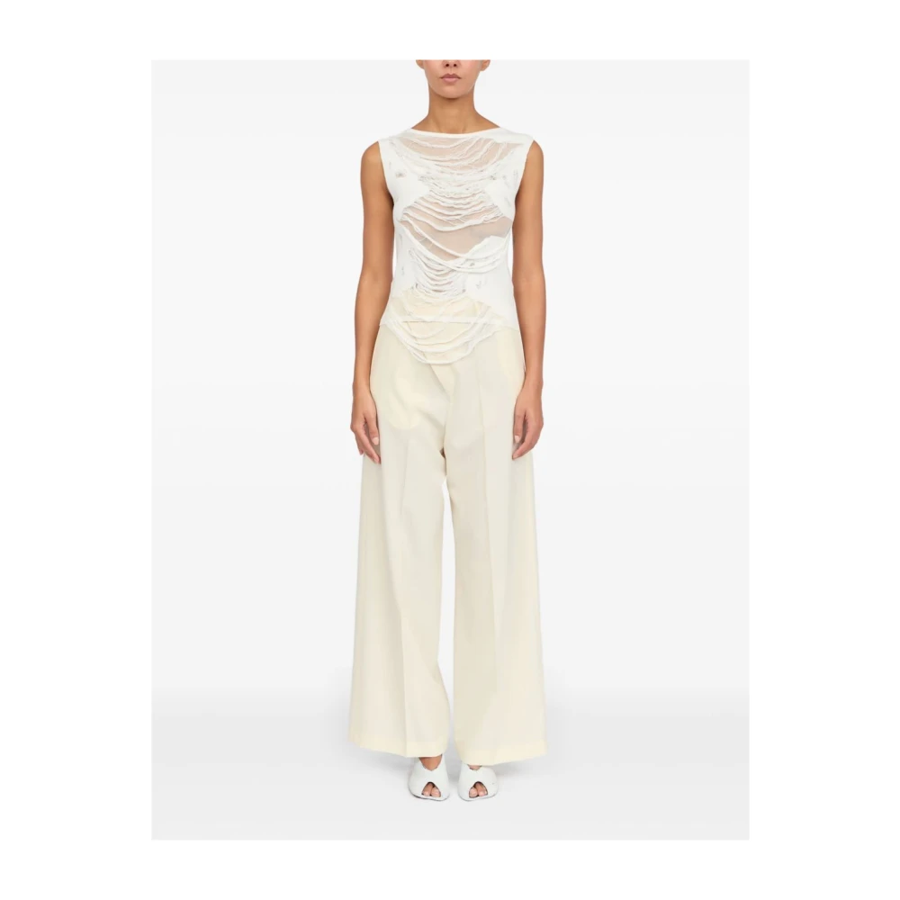 MM6 Maison Margiela Witte Top voor Vrouwen White Dames
