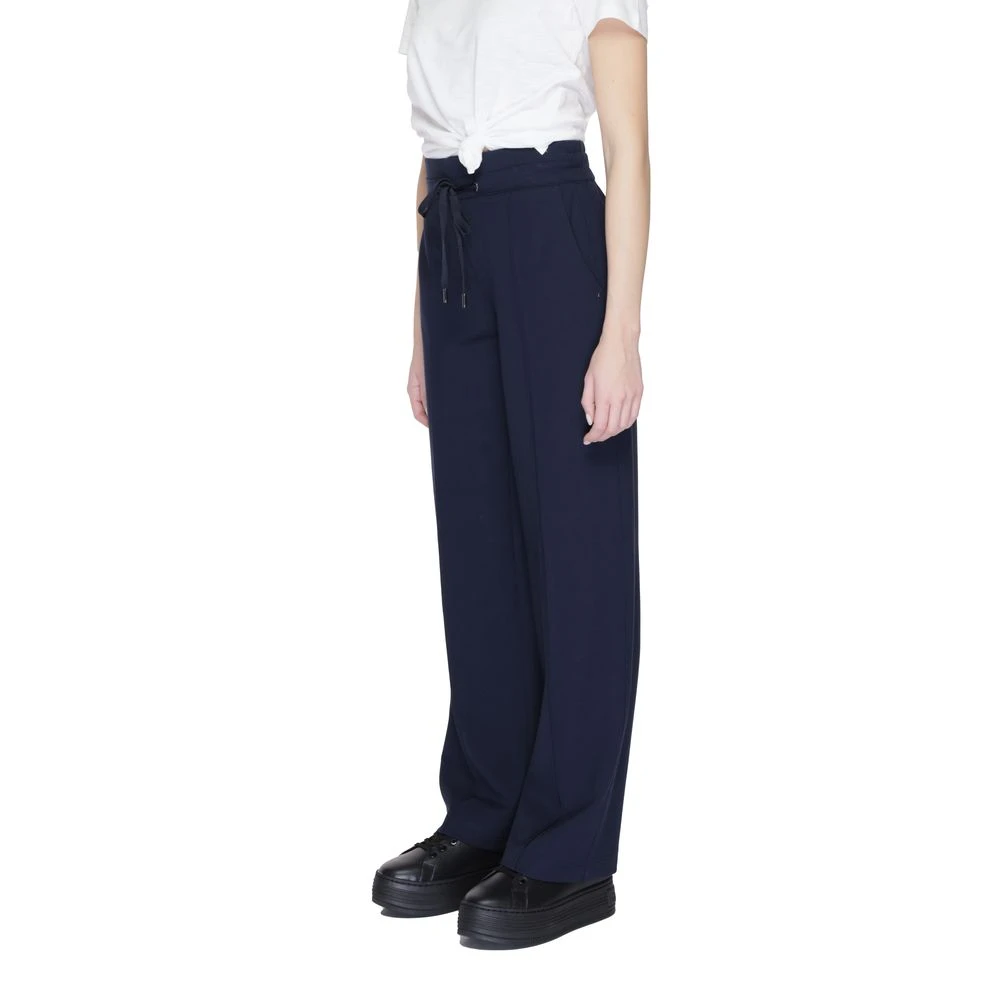 Street One Blauwe Viscose Palazzo Broek Collectie Blue Dames