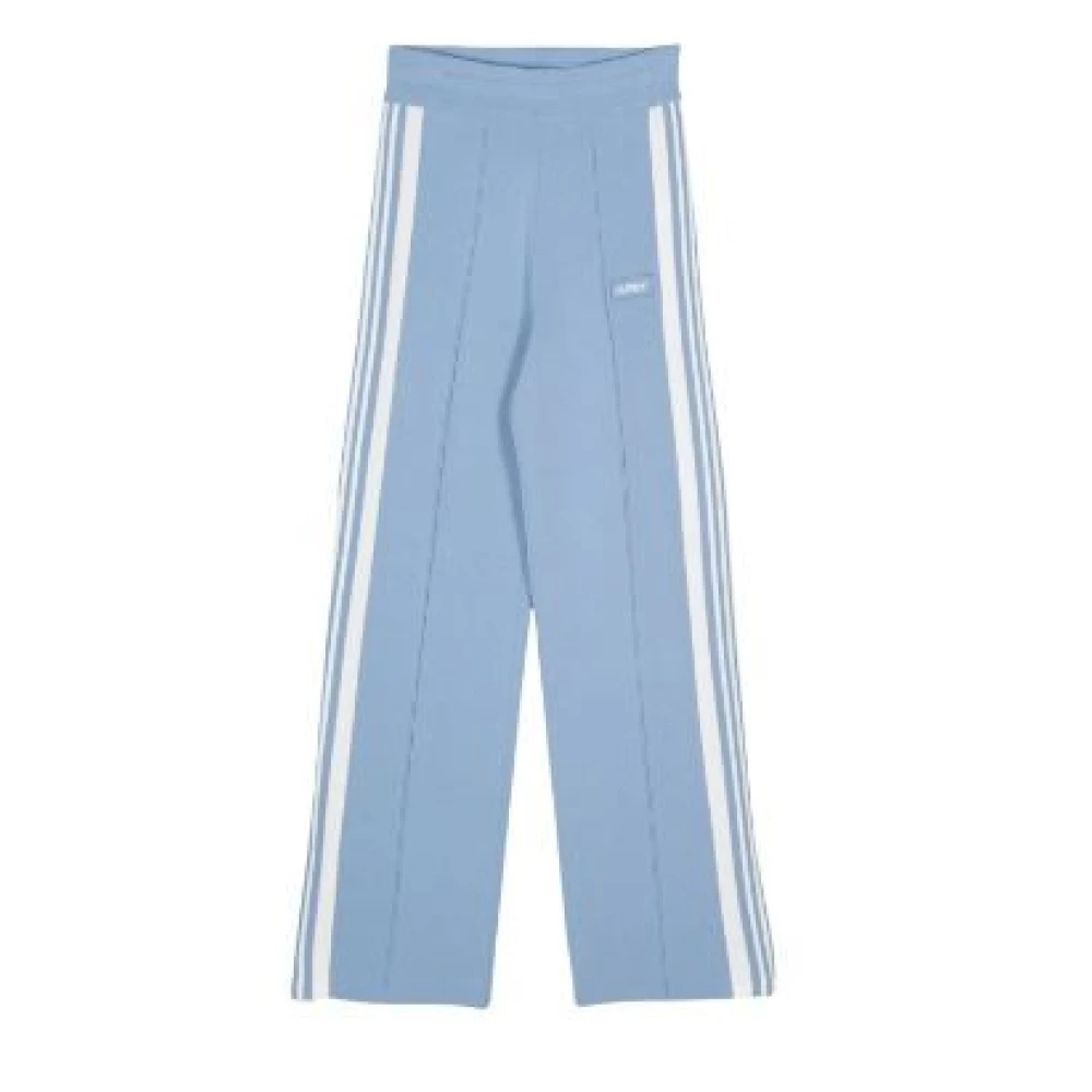 Autry Stripe Knit Trackpants Blue Dames