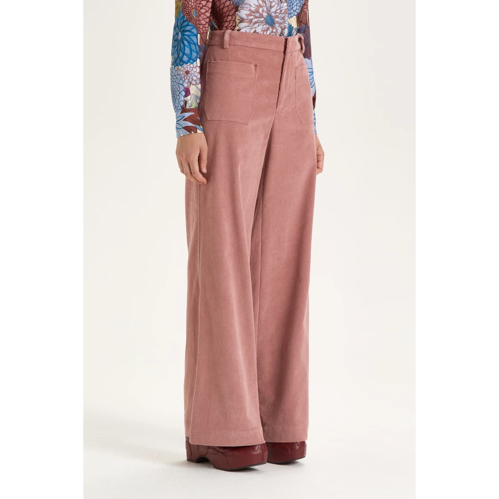 Maliparmi Baby Cord Broek Pink Dames