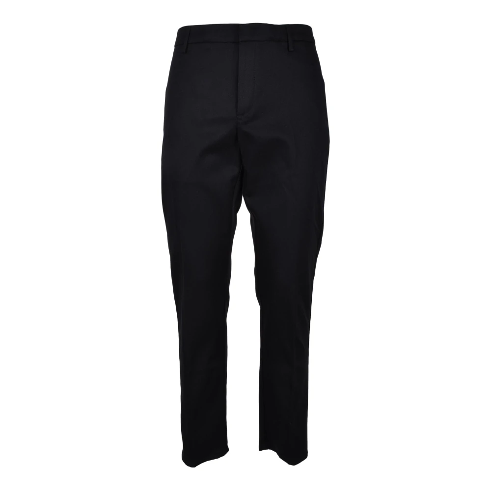 Dondup Wol Katoen Elastaan Broek Black Heren