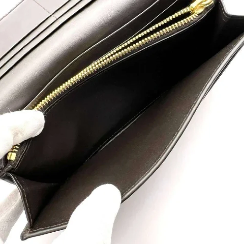 Prada Vintage Pre-owned Leather wallets Brown Dames