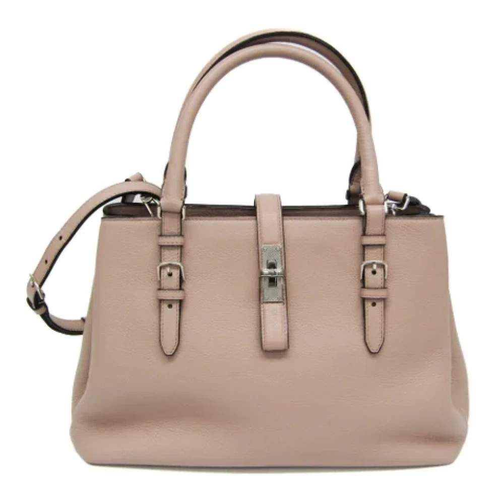 Bally Pre-owned Leather shoulder-bags Beige Dames