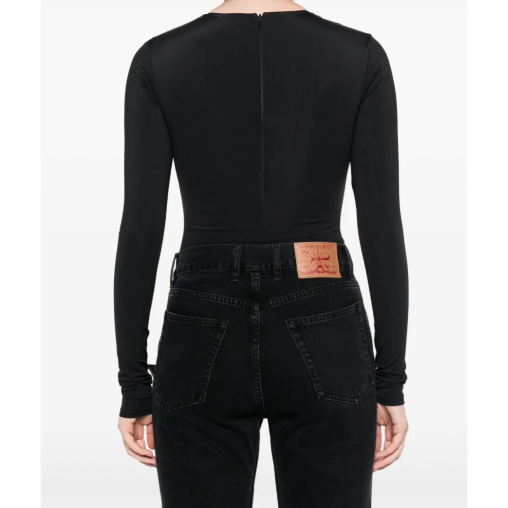 Entire Studios LS Bodysuit in Zwart Black Dames
