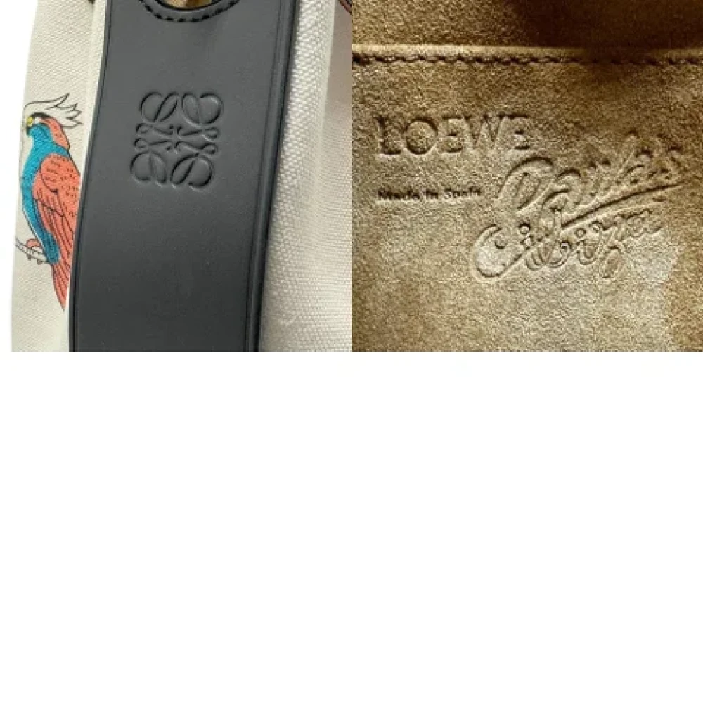 Loewe Pre-owned Canvas handbags White Dames