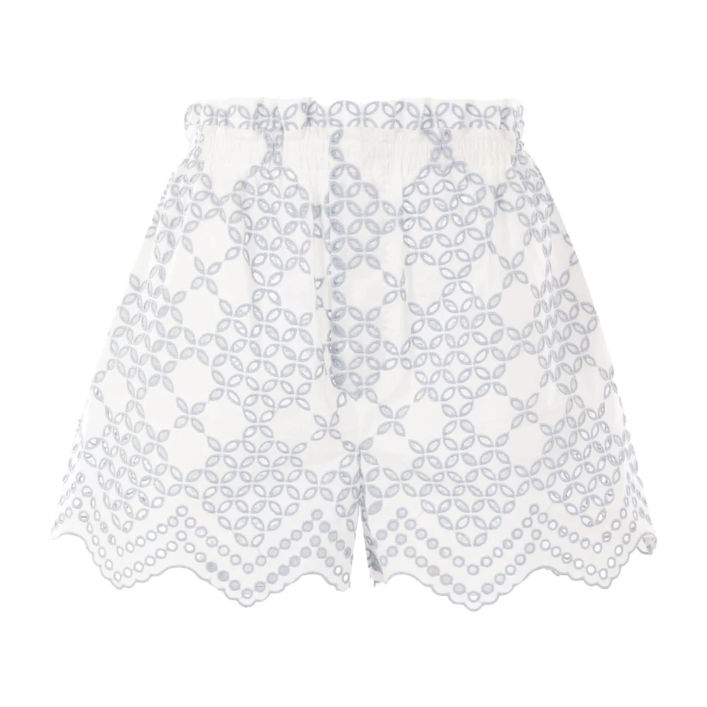 Raquel Diniz Shorts met elastische taille en Engelse steek Multicolor Dames