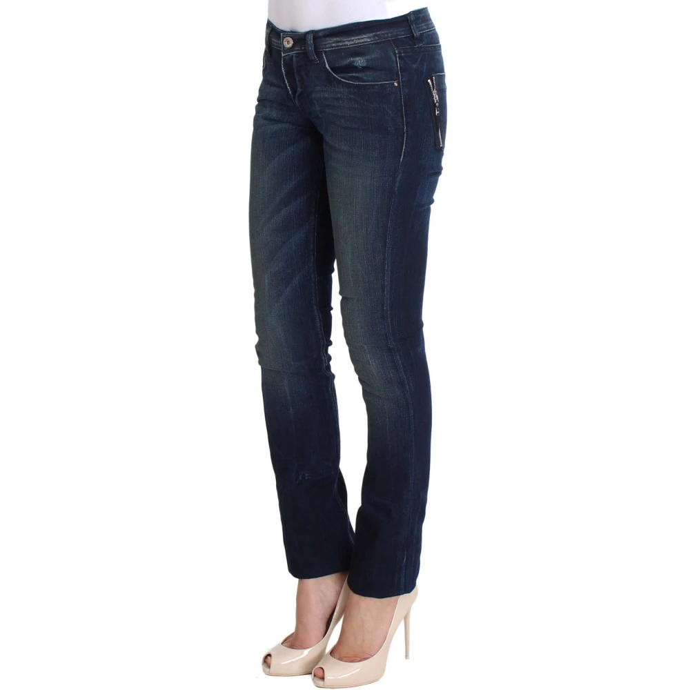 Costume National Slim Fit Skinny Blauwe Jeans Blue Dames