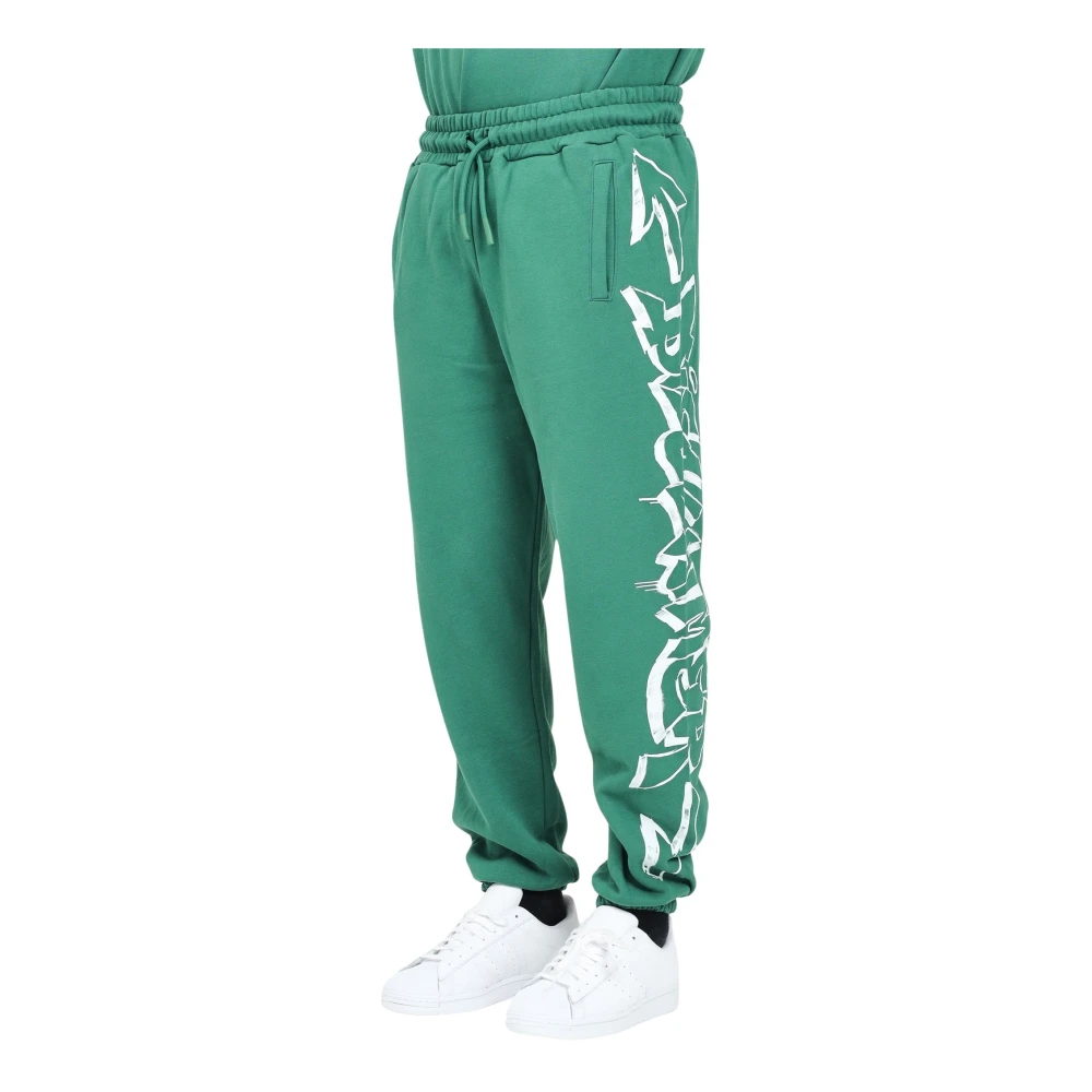 Disclaimer Sportieve Groene Urban Streetwear Broek Green Heren