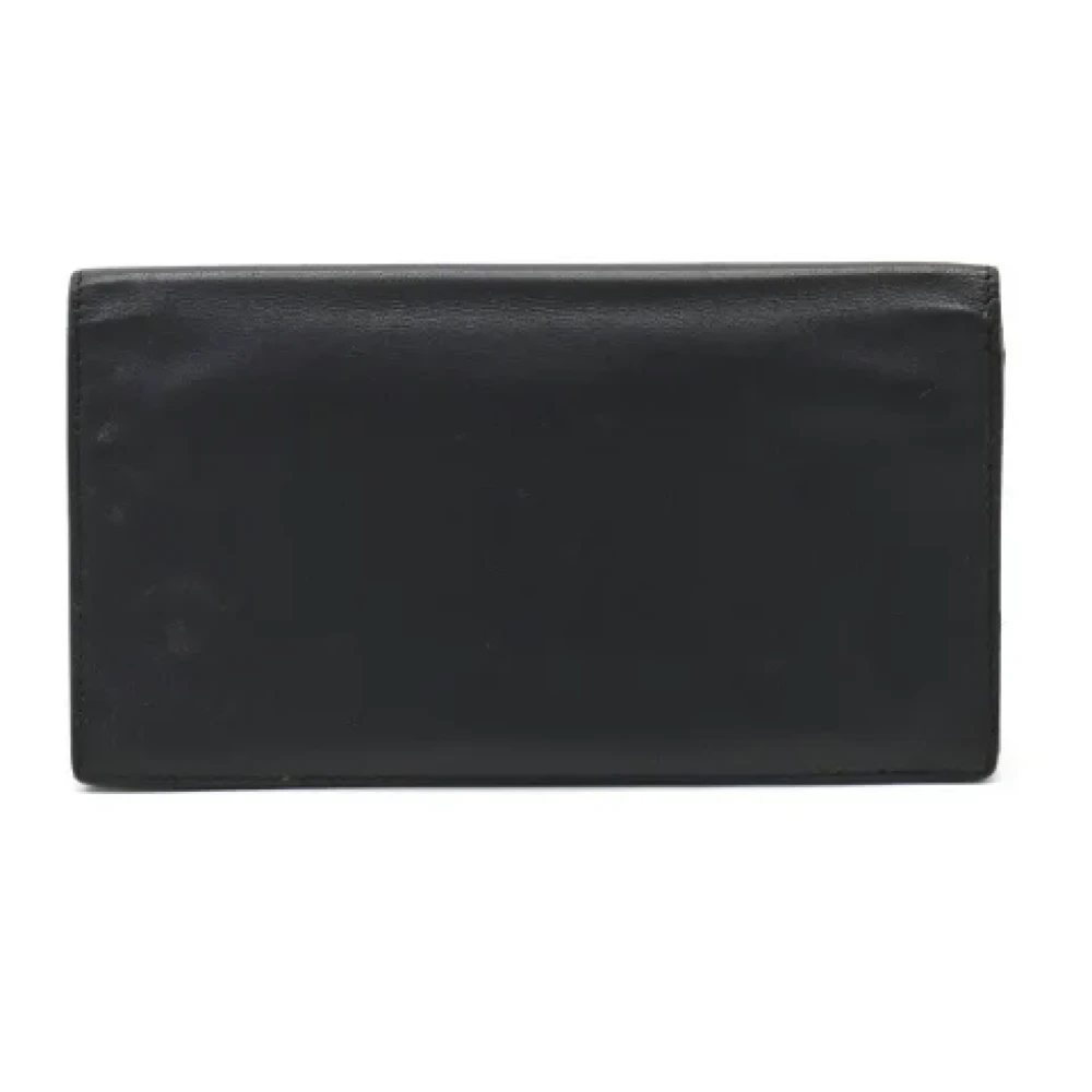 Hermès Vintage Pre-owned Leather wallets Black Dames