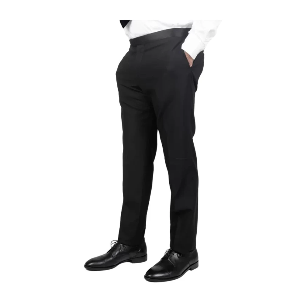 Tagliatore Suit Trousers Black Heren