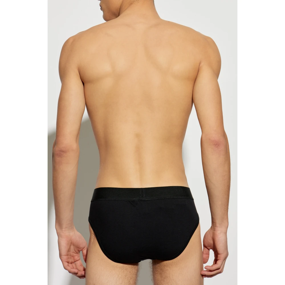 Dsquared2 Katoenen slip met logo Black Heren