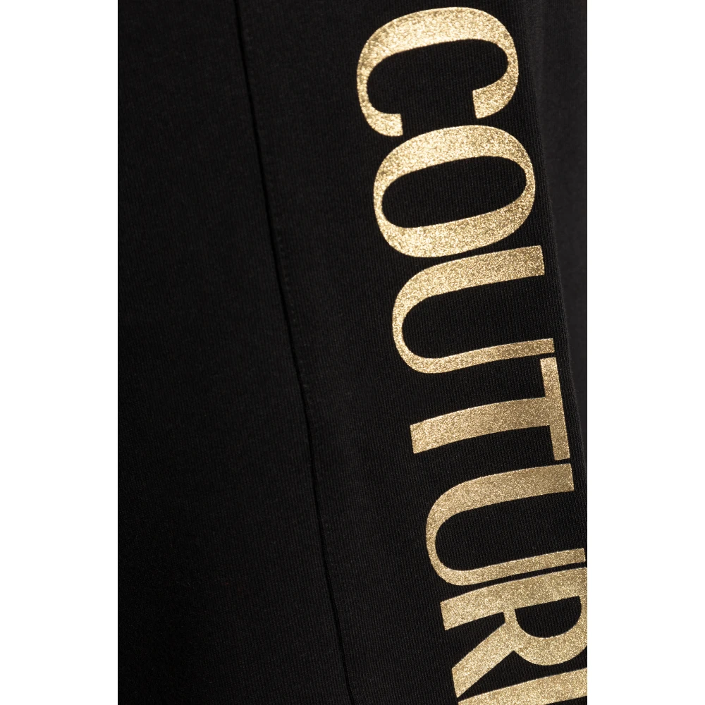 Versace Jeans Couture Shorts met logo Black Heren