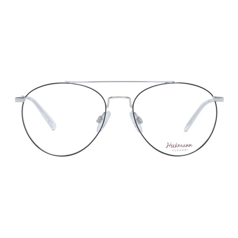 Ana Hickmann Zwarte Aviator Metalen Optische Frames Black Dames