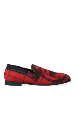 Röd Svart Torero Loafers Skor